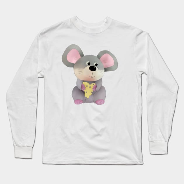 Maus mit Käse Long Sleeve T-Shirt by Blumchen